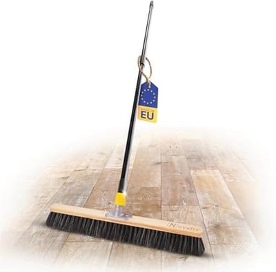 Saalbezem met Paardenhaarmengsel - 60 cm Telescoopsteel voor Fijnstof