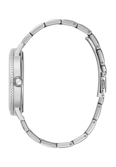 Guess Standard Quartz Analoog Horloge Silver Tone Behuizing: 100% Roestvrij Staal| Armband: Roestvrij Staal 42 mm U1380G1M