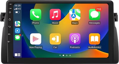Autoradio met bluetooth - Carplay - Voor BMW E46 M3 318/320/325/330/335 - Geschikt voor Apple en Android - Stereo - Navigatie - Navigatiesysteem auto - 2GB 64GB