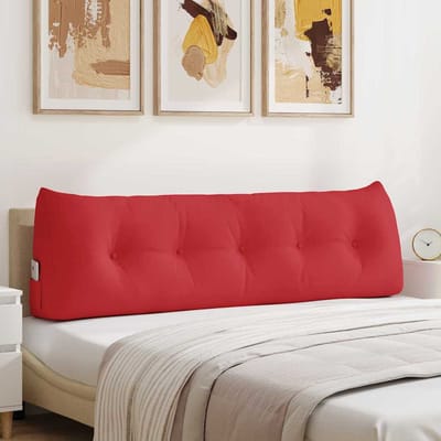vidaXL - Rugkussen - Rood - 160 - x - 24 - x - 50 - cm - Stof