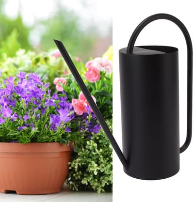 Allecto - Roestvrijstalen Plantengieter - Grote Capaciteit 1500ml - Elegant en Duurzaam - Zwart - Tuinbenodigdheden - Binnen en Buiten - Gieter