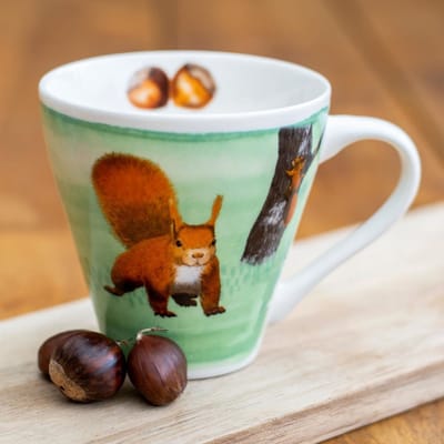 CJ Wildlife - Eekhoorn mok - Getekend door Myrte - 310ml - Keramiek - Vaatwasser bestendig