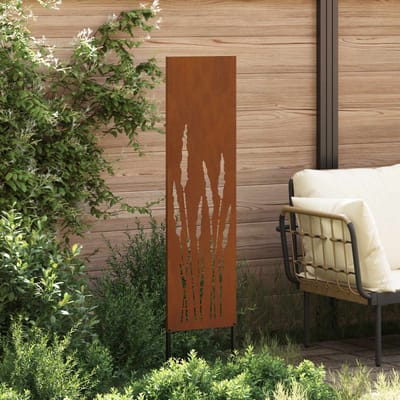 vidaXL - Tuin - Privacy - Scherm - Fretwerk - Roestig - 32 - x - 140 - cm - weervast - staal