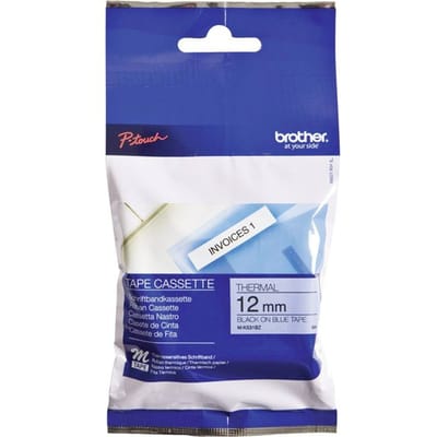 Brother M-K531BZ tape zwart op blauw 12mm x 8m (origineel)