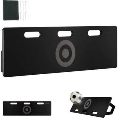 VEVOR Football Rebound Board, Draagbare Rebounder Muur 100 x 30 cm, HDPE Rebounder Uitrusting met 2 Rebound Hoeken, Trainingsbord Rebounder Kicker voor Voetbal Training Passen en Schieten Oefeningen