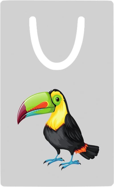 Hacebo® - Toecan metalen boekenlegger - Vogels - Dieren liefhebbers - Jungle - dieren - dierendag Bladwijzer boekenleggers - 7.6 cm x 5cm