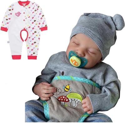 Reborn Baby Poppen - Handgemaakte pop - Kinderspeelgoed - Volledig siliconen lichaam - 19 inch - Meisjes