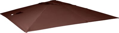 Vervangingshoes voor zweefparasol MCW-A96, parasolhoes, 3,5x3,5m (Ø4,95m) polyester 4kg ~ bruin
