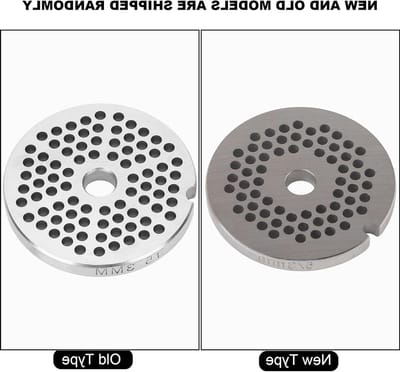 Vleesmolenplaat Roestvrij Staal - Vleesmolen Schijf - Vlees Groenten Malen - 3mm Kleine Ronde Gaten - 5cm Diameter - Zilver