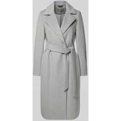 Loose fit lange jas met wol