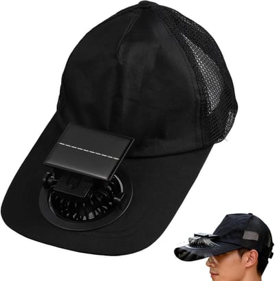 Thijox - Zonhoed met Ventilator - USB-Oplaadbaar UV-Bescherming - Verkoelende Buitenzonhoed voor Mannen en Vrouwen - Ideaal voor Kamperen, Reizen, Con