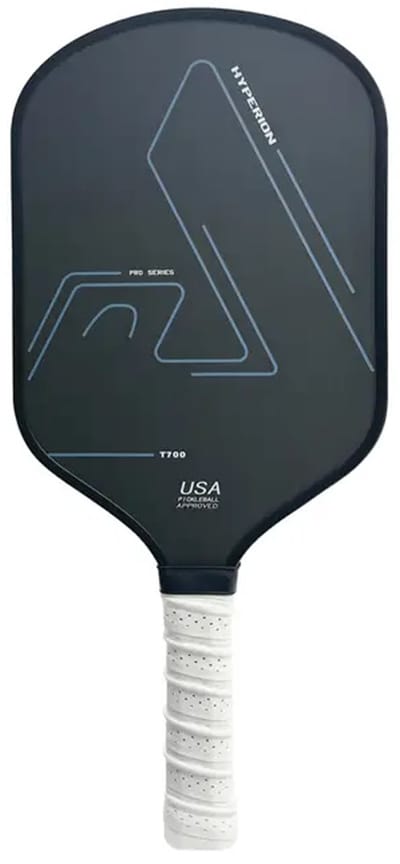 Pickleball Paddle Racket – Koolstofvezel T700 – 16mm – Duurzaam & USA Approved - Controle En Spin - PickleballPaddle - Pickleball Racket - Geschikt Voor Volwassenen, Mannen En Vrouwen, Zwart, Blauw