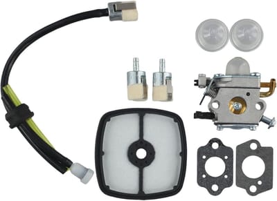 Carburateur Kit - Reserve Onderdeel - Bladblazer Onderhoud - Directe Vervanging - 9-delig - Metaal