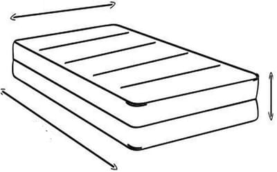 Incontinentie Zorgmatras 17 cm 140x200