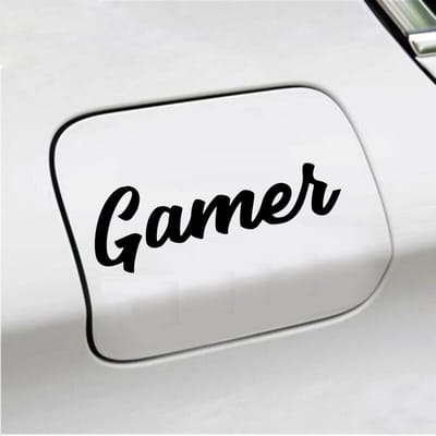 Bumpersticker - Gamer - 6 X 18 - Zwart