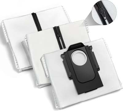 3 Jaar Herbruikbare stofzuigerzakken geschikt voor Roborock S8+/ S8 Pro Ultra S7 MaxV Ultra S7 Pro Ultra Q7+, Q7 Max Plus Q5+ Clean Base stofzuiger, afzuigstation zak, stofzak, vervangingsset (3 stuks)
