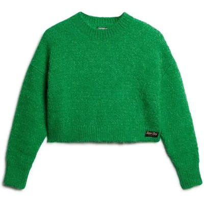 Superdry - Vintage korte gebreide trui met textuur - Dames - Sweaters