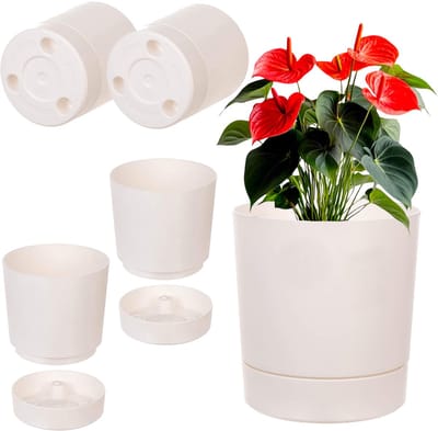 KADAX Bloempot met standaard AURA 200 gerecycled - crème