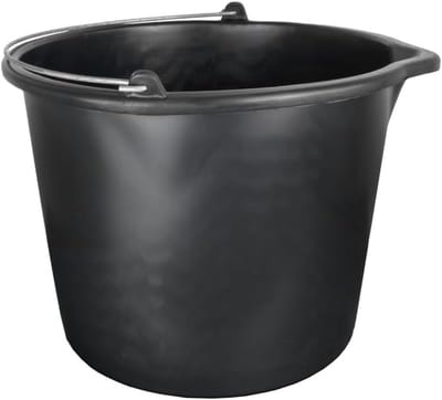 Robuuste Bouwemmer met Schenktuit - 20 Liter - Multipurpose PVC Emmer voor Tuin, Bouw en Klussen