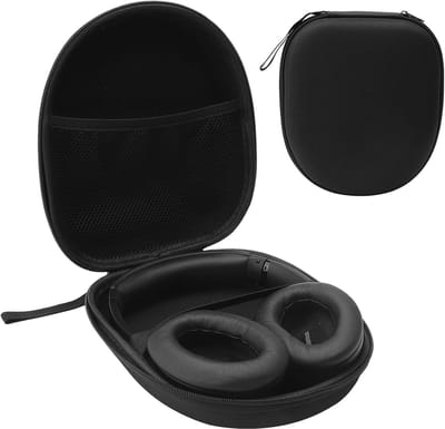 Thijox - Hoofdtelefooncase Over Ear Type - Harde Schaal Opbergcase voor Headset - Draagbare Anti-Val Beschermhoes - Zwart EVA - Ideaal voor Reizen en
