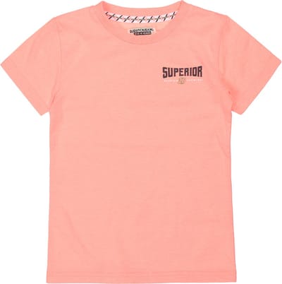 DJ Dutchjeans - Jongens shirt - Neon coral - Maat 134