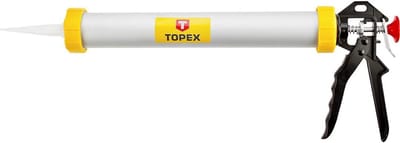 Cartridingspistool voor pakkingcartridges - 600 ml, stalen en aluminium constructie, ideale gereedschap voor doe-het-zelvers