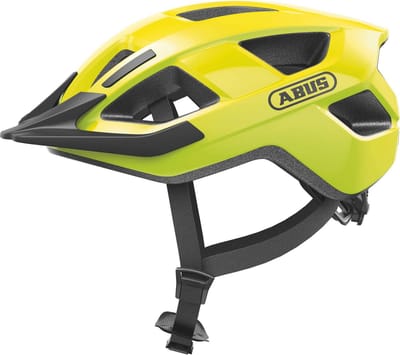 Fietshelm ABUS ADURO 3.0 LED signal yellow M - 52-58 cm - geel - Geschikt voor gebruik op elektrische fietsen - stadsfietsen - 315 g
