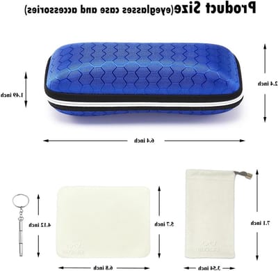 Zipper Bril Case met Honingraatpatroon - Zonnebril Bescherming voor Mannen, Vrouwen en Kinderen