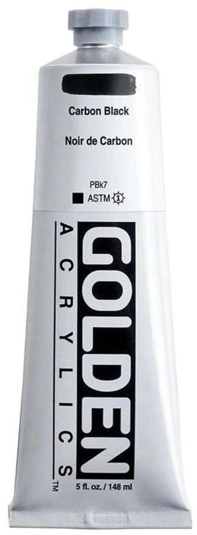 Golden Heavy Body Acrylverf Carbon Zwart 148 ml