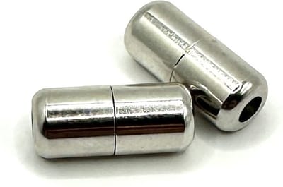 Hypify - 2 x Lock gesp - Zilvergrijs / Metallic - No Tie