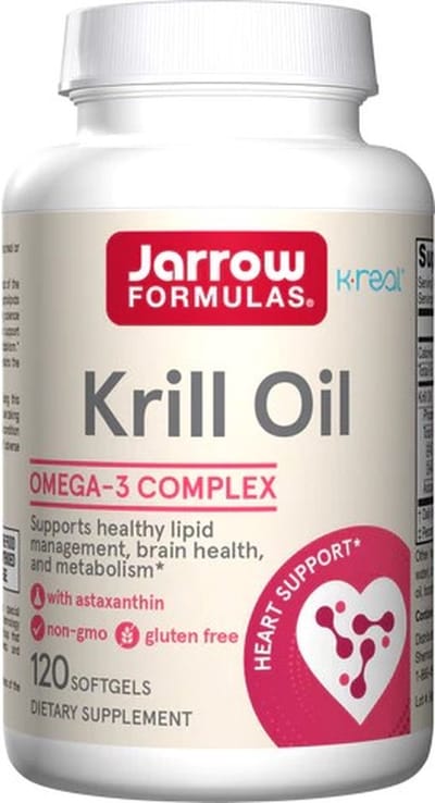 Krill Oil 120 softgels - 100% zuivere krillolie + astaxanthine | Jarrow Formulas