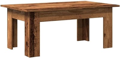 Houten Salontafel Rechthoekig met Sierlijk Gesneden Details