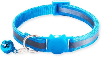 BTH Halsband kat - Katten Halsband - Licht Blauw - 18-32 cm - Veiligheidssluiting - Kattenbandje - Kattenriem - Kitten