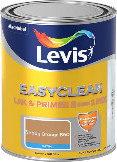 Levis - Easyclean Lak & Primer 2-In-1 Mix - Shady Orange B60 - Mengverf - 1 L
