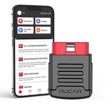 MUCAR BT200 Pro OBD2 Scanner met Bluetooth, Levenslang Gratis Volledig Systeemdiagnose, 15 Resetfuncties (1 jaar gratis), Volledige OBD2-Functies,