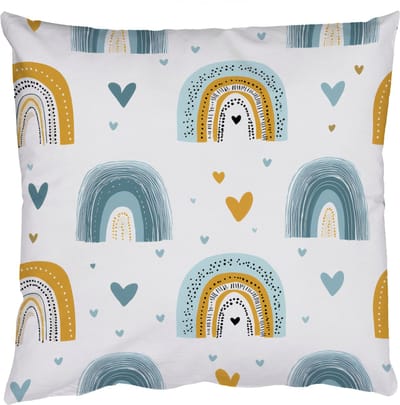 Sierkussens - Kussentjes Woonkamer - 50x50 cm - Patroon - Regenboog - Hartjes