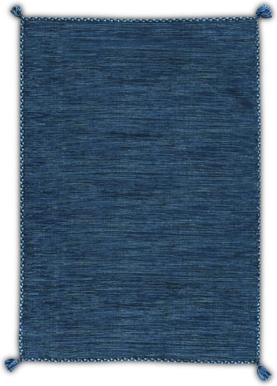 OSTA Medina – Vloerkleed – Tapijt – geweven – wol – eco – duurzaam - modern - boho - Blauw - 135x200