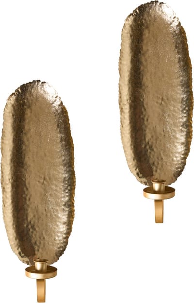 FEIJO - Wandkandelaar set van 2 - Goud - IJzer