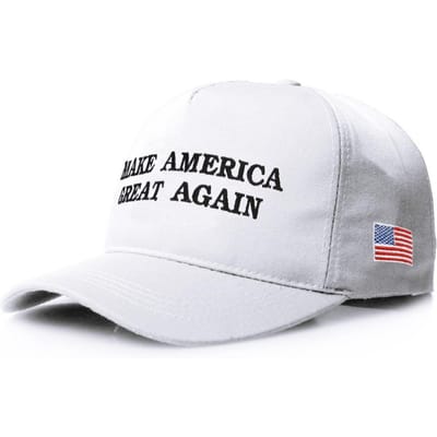 2024 Donald Trump Merchandise MAGA Amerikaanse Vrachtwagenhoed Make America Great Again Slogan Vlag van de VS KAG 56-60cm Pet wit