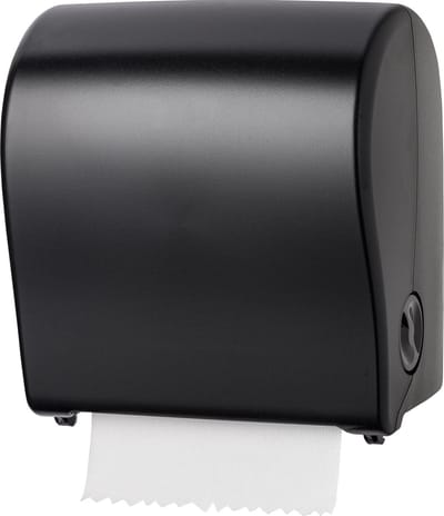 PlastiQline PQSAutKZ handdoekroldispenser kunststof zwart mini (14157)