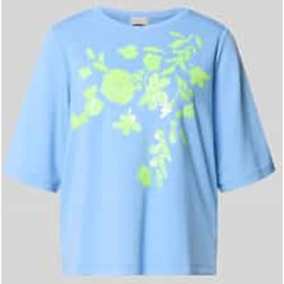 T-shirt van viscosemix met pailletten