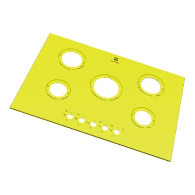 AEG bovenblad, inox, AEG, 745x515mm 8089265022