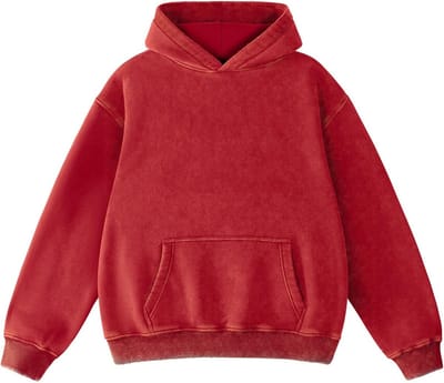 Oversized Hoodie Dames Vintage Acid Wash Fleece Trui met Capuchon