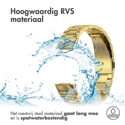 imoshion Stalen bandje voor de Fitbit Charge 5 - Goud