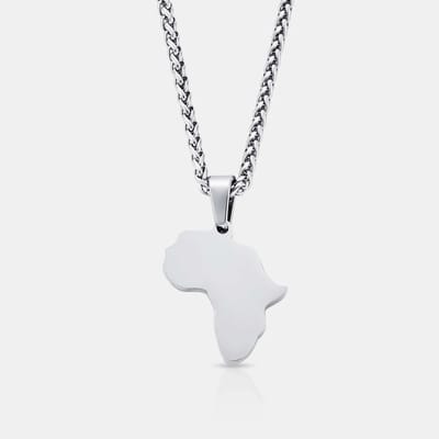 Legacy of Africa Zilveren Heren Hanger – 316L RVS Ketting 55 cm – Luxe Sieraad Cadeau