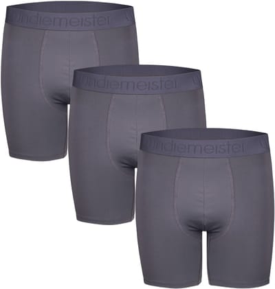 Undiemeister Sport Boxershort Heren - 3-pack - Lava Rock (Grijs) - Voetbal - Hardlopen - Fitness - Sporten Premium Onderbroeken Heren - Tencel - Zijdezacht - Ademend - Anti-Bacterieel - Sport Boxershorts - Maat S
