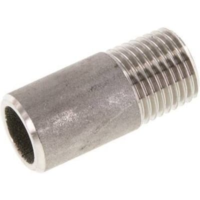 R 1/4'' Buitendraad x 13.5mm RVS Pijpnippel met Las uiteinde 20 Bar DIN 2982 - 30mm [2 Stuks]