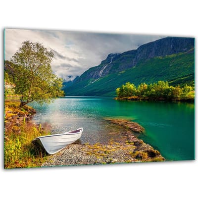 TMK ArtDeko D30x22 - Gehard Glazen Snijplank - 30x22cm - Landschap Design