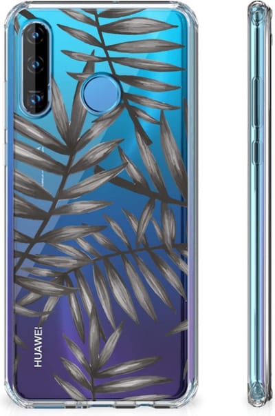 Huawei P30 Lite Case Leaves Grey