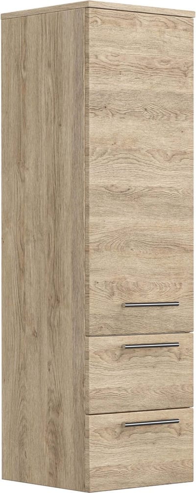 Badkamerkast Jeroen Eiken - Breedte 35.2 cm - Hoogte 120 cm - Diepte 35.8 cm
